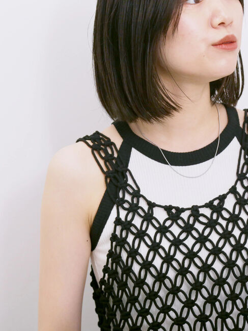 Samansa Mos2 blue「◎アメリカンスリーブタンク」|Tシャツ・カットソー|オフホワイト