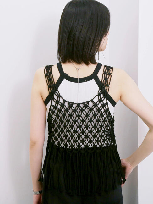 Samansa Mos2 blue「◎アメリカンスリーブタンク」|Tシャツ・カットソー|