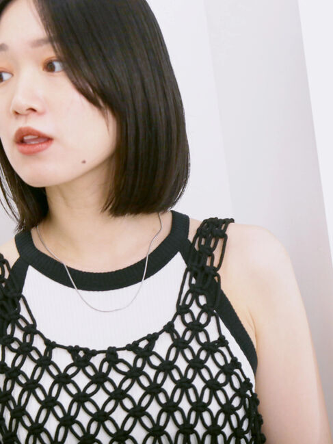 Samansa Mos2 blue「◎アメリカンスリーブタンク」|Tシャツ・カットソー|