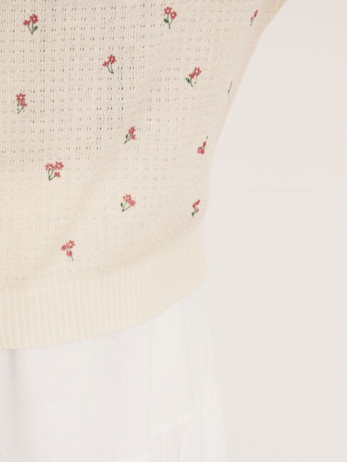 Samansa Mos2「小花柄プリントカーディガン」|カーディガン|