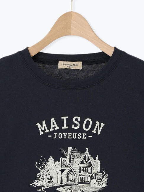 Samansa Mos2「建物プリントTシャツ」|Tシャツ・カットソー|