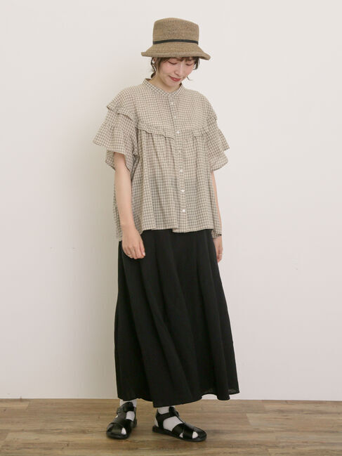 Samansa Mos2「【M/Lサイズ】◎楊柳ガウチョパンツ」|その他|