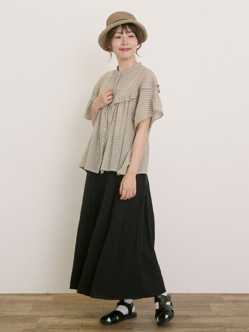 Samansa Mos2「【M/Lサイズ】◎楊柳ガウチョパンツ」|その他|