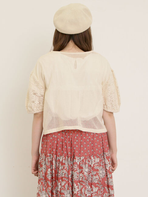 Samansa Mos2「前後2WAYメッシュレースカーディガン」|カーディガン|