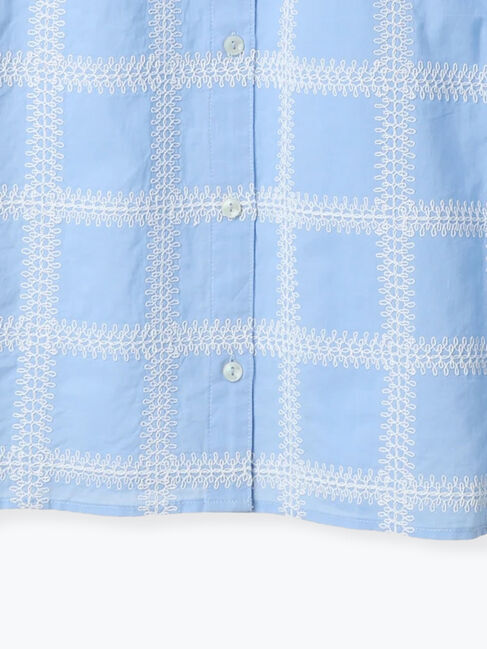 SM2「スクエア刺繍袖タックシャツ」|シャツ・ブラウス|