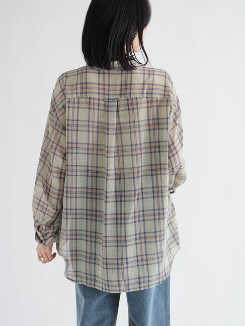 sm2rhythm「シアーチェックシャツ」|シャツ・ブラウス|