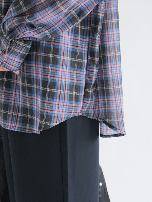 sm2rhythm「シアーチェックシャツ」|シャツ・ブラウス|