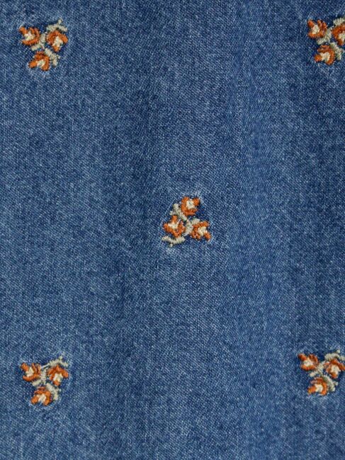 Samansa Mos2「刺繍デニムベスト」|ダウンベスト・ベスト|