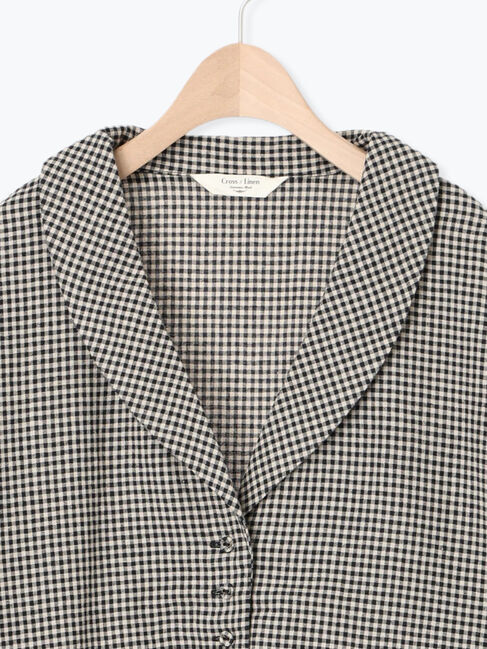 Samansa Mos2「【Cross&times;Linen】ショールカラージャケット」|その他|