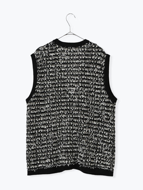 sm2rhythm「ツイード風ニットジレ」|ダウンベスト・ベスト|