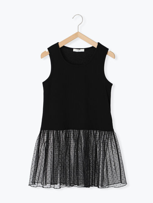 Samansa Mos2 blue「ペプラムロングタンクトップ」|Tシャツ・カットソー|