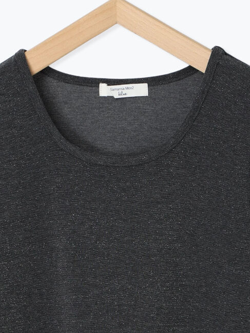 Samansa Mos2 blue「ラメタンク」|Tシャツ・カットソー|