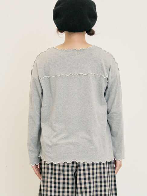 Samansa Mos2「[CYCLO]配色メロークルーネックカットソー」|Tシャツ・カットソー|