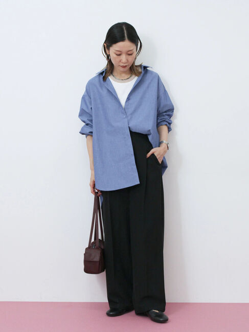 Samansa Mos2 blue「Vカットメリージェーン」|ビジネス・ドレスシューズ|