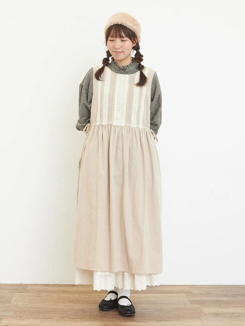 Samansa Mos2「【S/Mサイズ】レース貼りノースリワンピース」|ワンピース|