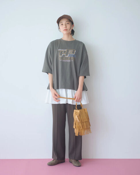 Samansa Mos2 blue「スエードロゴ刺繍キャップ」|その他|