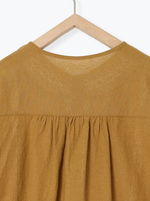 Samansa Mos2「花刺繍切替えブラウス」|シャツ・ブラウス|