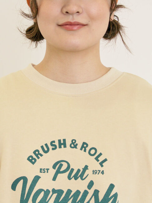 Samansa Mos2「袖フリル切替えスウェット」|Tシャツ・カットソー|