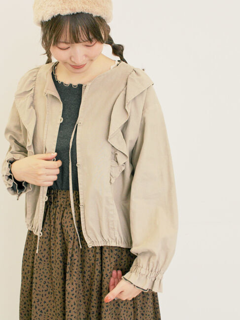 Samansa Mos2「リボンフリルジャケット」|その他|