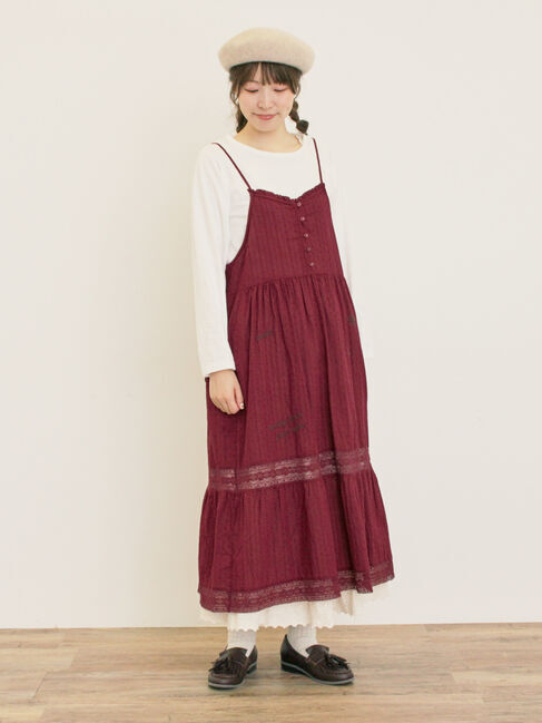 Samansa Mos2「ランダム刺繍入りワンピース」|ワンピース|