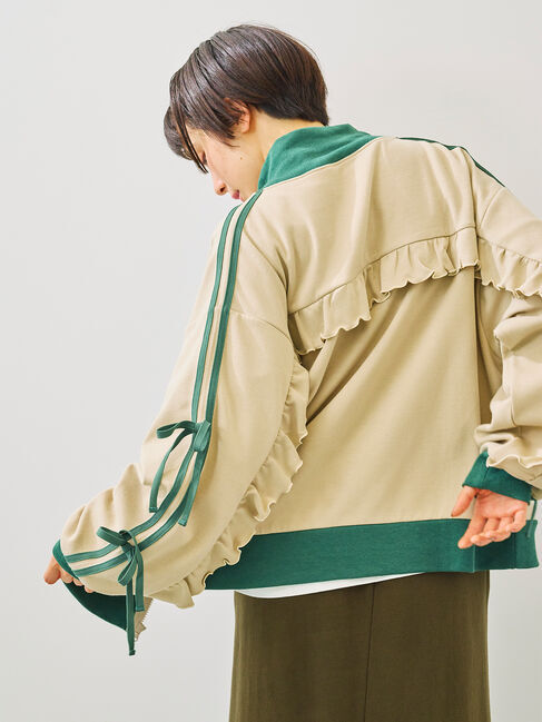 SM2「リボンフリルトラックジャージ」|ブルゾン・スタジャン|