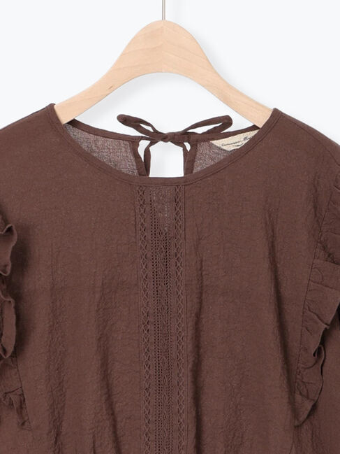 Samansa Mos2「フロントレースブラウス」|シャツ・ブラウス|