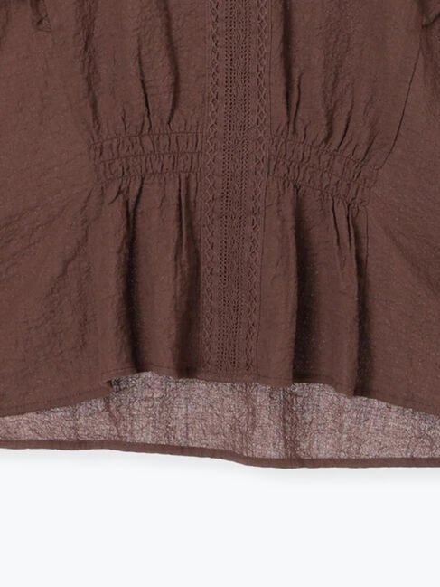 Samansa Mos2「フロントレースブラウス」|シャツ・ブラウス|