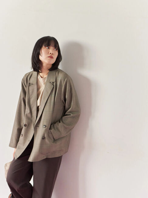 Samansa Mos2 blue「パール&チェーンミックスネックレス」|その他|