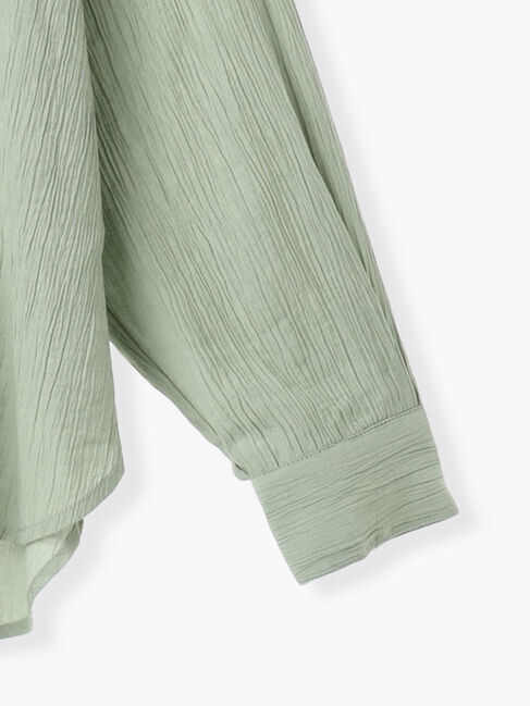 Samansa Mos2 blue「楊柳レギュラーシャツ」|シャツ・ブラウス|