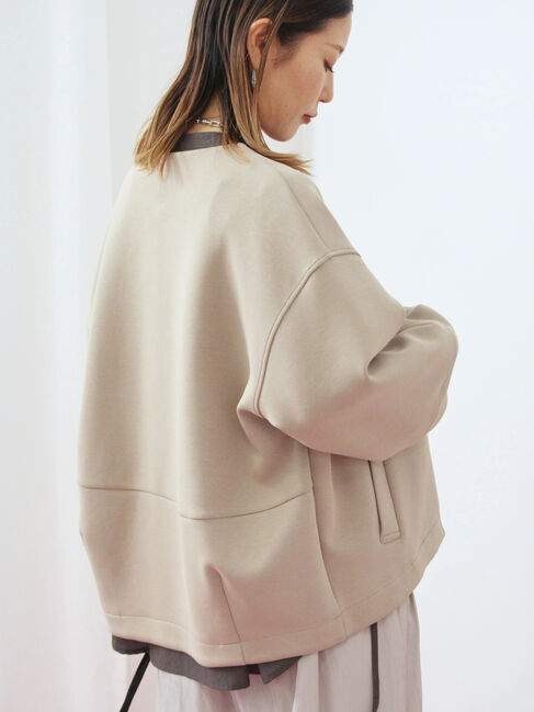 Samansa Mos2 blue「ダンボールクルーネックジャケット」|その他|