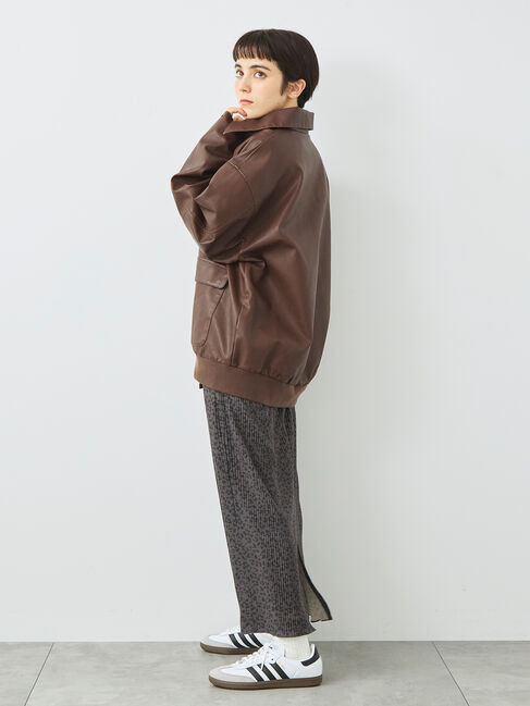 SM2「フェイクレザーブルゾン」|ブルゾン・スタジャン|