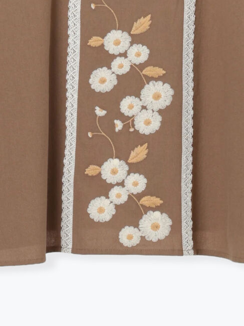 Samansa Mos2「【WEB限定】花柄刺繍ブラウス」|シャツ・ブラウス|