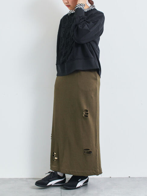 SM2「レース切替裏毛プルオーバー」|Tシャツ・カットソー|