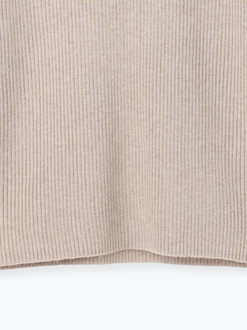 Samansa Mos2「【ゆべし&times;Samansa Mos2】ティペット付リブニット」|ニット・セーター|