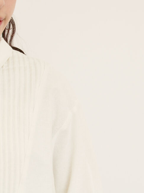 Samansa Mos2「切替ピンタックブラウス」|シャツ・ブラウス|