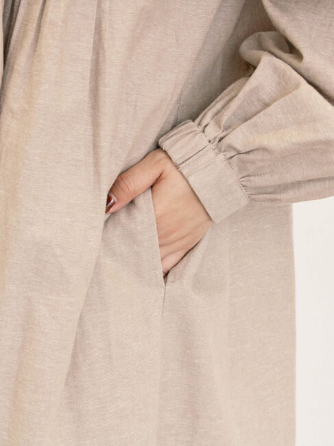 Samansa Mos2「【S/Mサイズ】綿麻/デニムピンタックワンピース」|ワンピース|