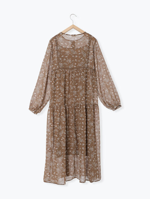 Samansa Mos2 blue「◎花柄ワンピース」|ワンピース|