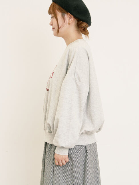 Samansa Mos2「プリントゆるスウェット」|Tシャツ・カットソー|