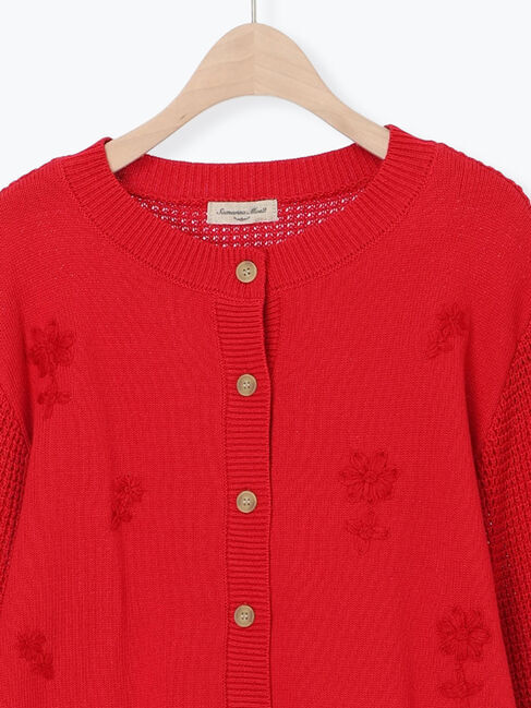 Samansa Mos2「◎刺繍カーディガン」|カーディガン|