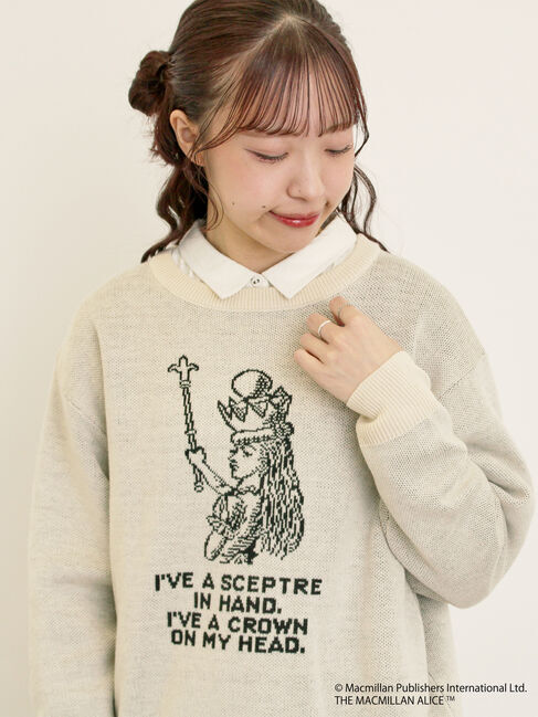 Samansa Mos2「【Alice&times;Samansa Mos2】ジャカードニット」|ニット・セーター|キナリ