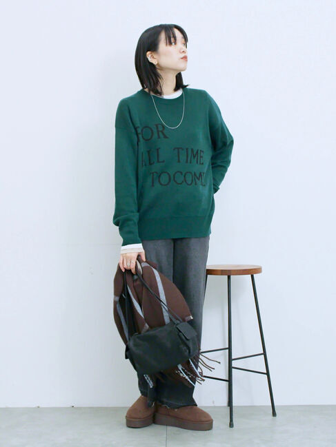 Samansa Mos2 blue「厚底ボアブーツ」|ショートブーツ|