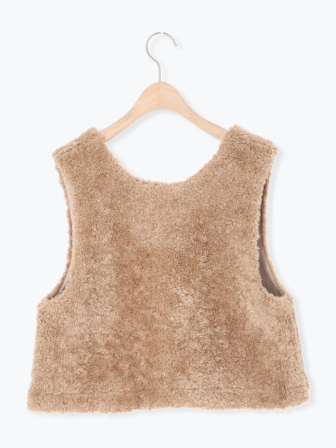 Samansa Mos2「前後2WAYボアベスト」|ダウンベスト・ベスト|