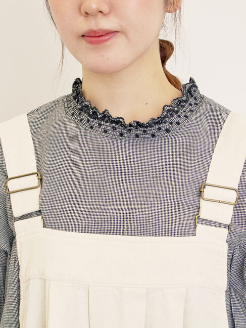 Samansa Mos2「前タックジャンパースカート」|ワンピース|