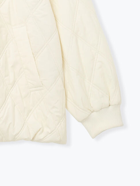 Samansa Mos2 blue「バルーンキルトジャケット」|その他|