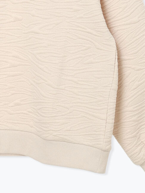 Samansa Mos2 blue「ジャガードダンボールプルオーバー」|Tシャツ・カットソー|