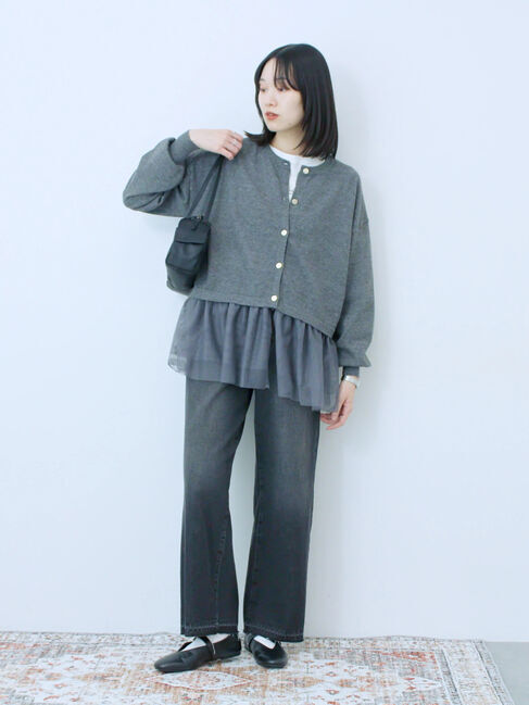 Samansa Mos2 blue「ストレートデニムパンツ」|その他|