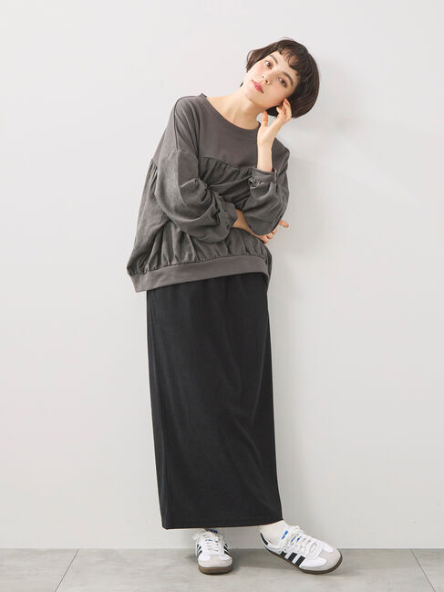 SM2「布帛切替裏毛プルオーバー」|Tシャツ・カットソー|