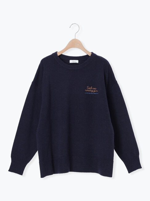 SM2「ロゴ刺繍ニットプルオーバー」|ニット・セーター|