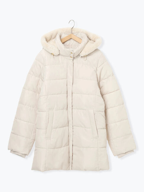 Samansa Mos2 blue「スタイルアップパデットコート」|その他|