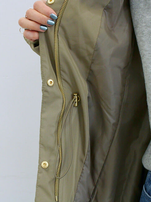 Samansa Mos2 blue「スタイルアップパデットコート」|その他|